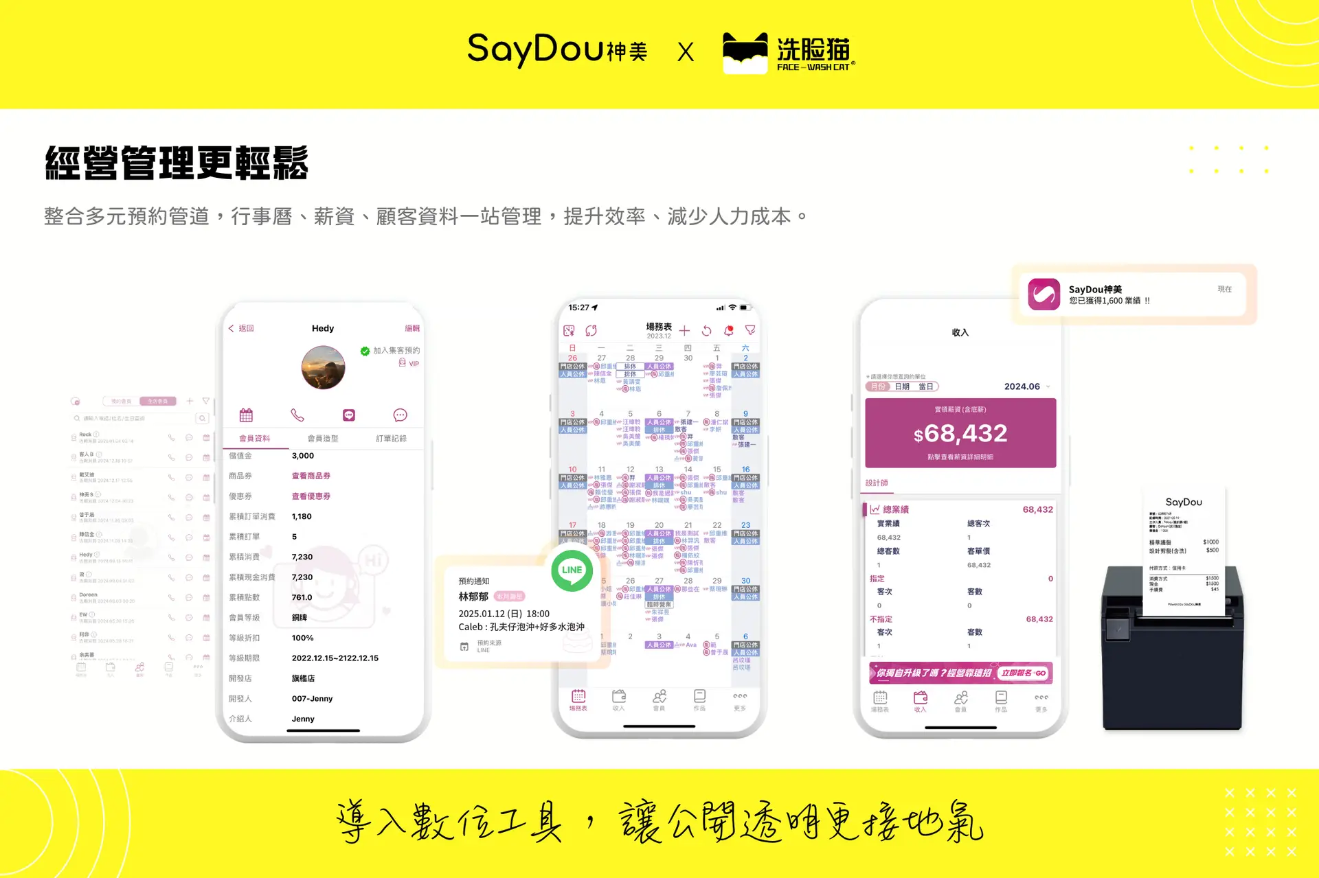 洗臉貓個案分享-導入數位工具說明2-不用手寫班表